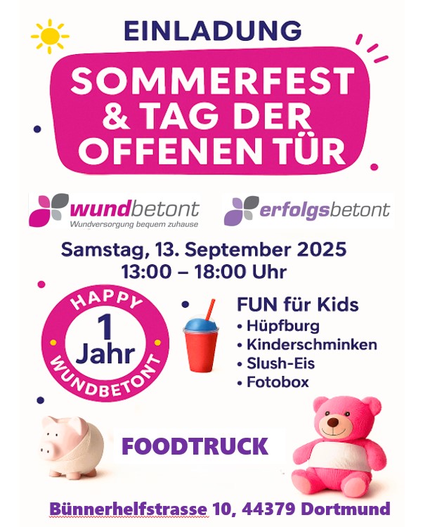 Wir feiern 1 Jahr Wundbetont